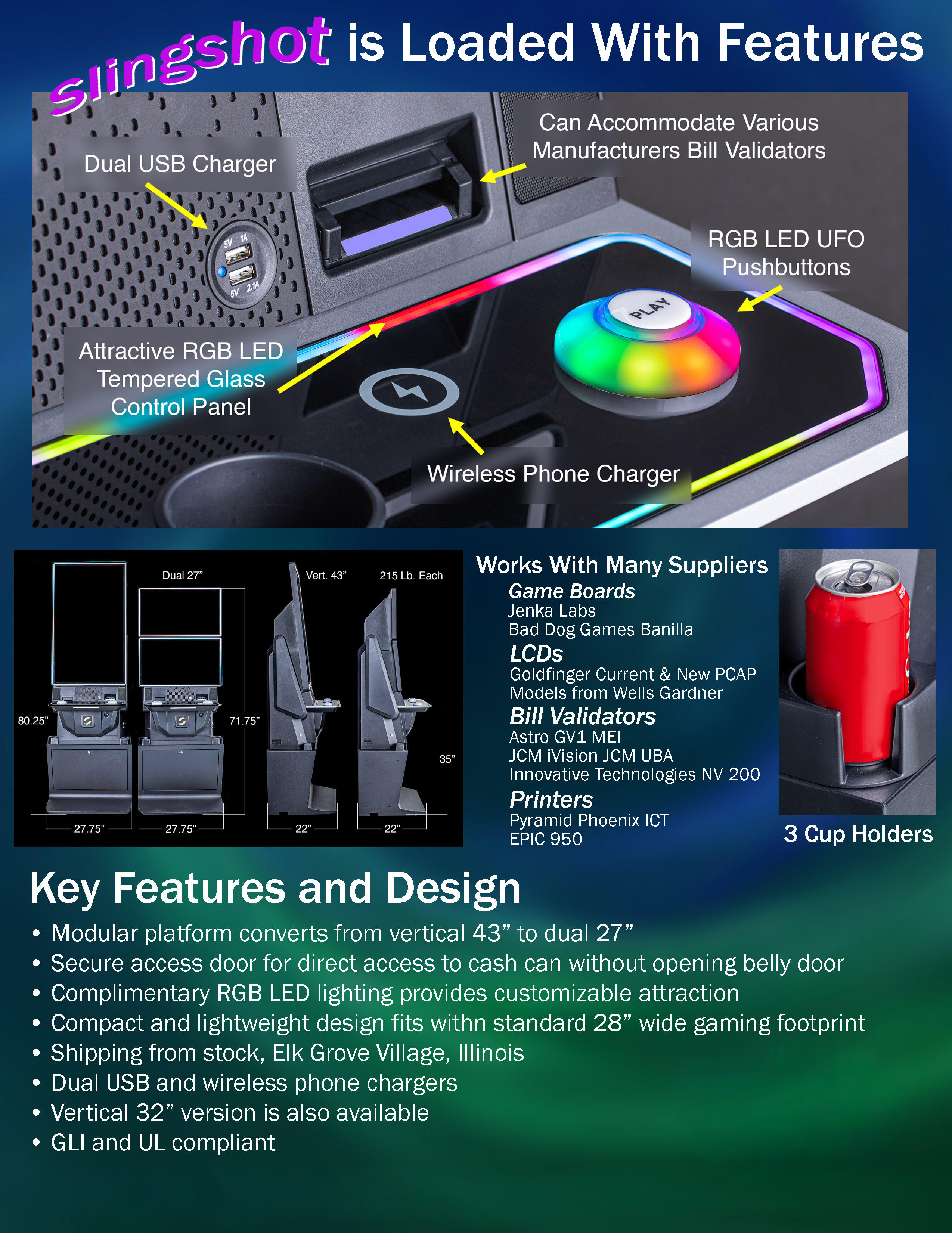 Sling Shot Machine - Features and Design